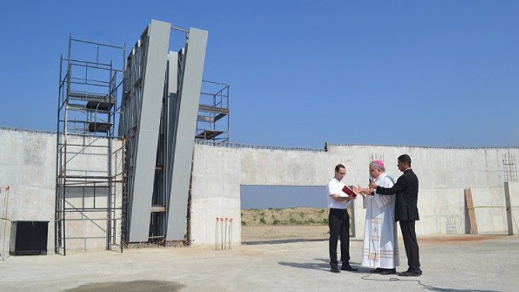 Obra da constru&ccedil;&atilde;o da Catedral