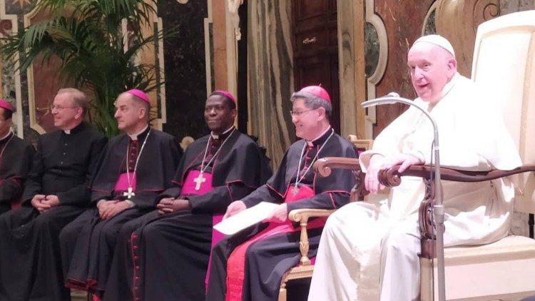 Encuentro del Papa Francisco con los Obispos en tierras misioneras.