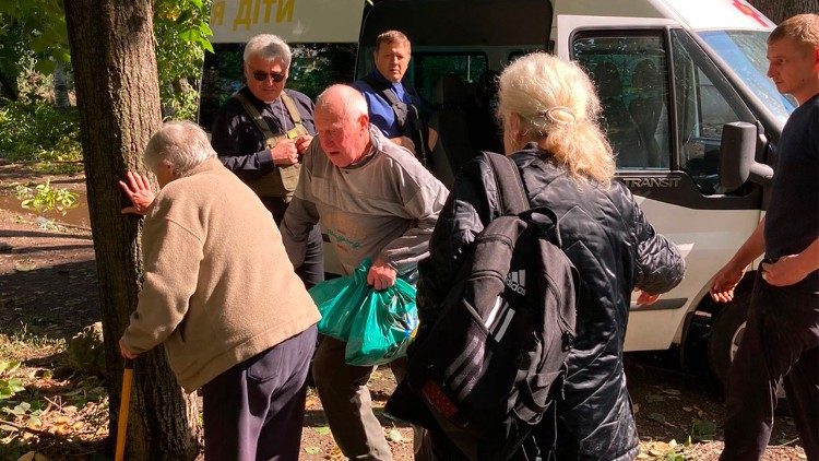 The buriel site in Izium