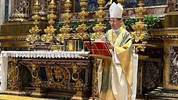 Missa na Basílica Santa Maria Maior, em Roma