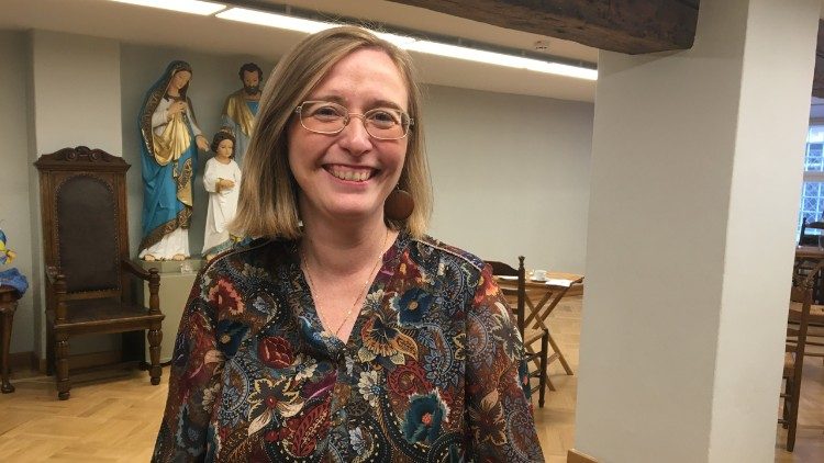 Maripaz Díaz, miembro del Opus Dei, es voluntaria de Cáritas en Letonia desde junio pasado.