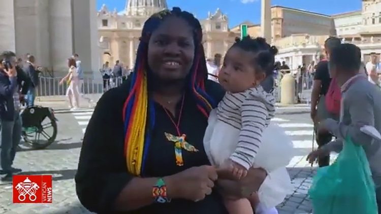 Yolanda Perea, miembros de la Mesa Nacional de participación efectiva de las víctimas de Colombia comparte su testimonio  con Vatican News