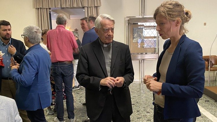 Lombardi mit RV-Redakteurin Anne Preckel