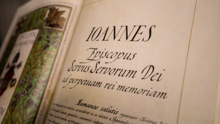 Die Bulle, mit der Johannes XXIII. das Zweite Vatikanische Konzil einberief (Vatikanisches Apostolisches Archiv)