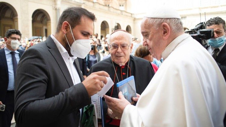 Pablo Moreno com o Papa Francisco