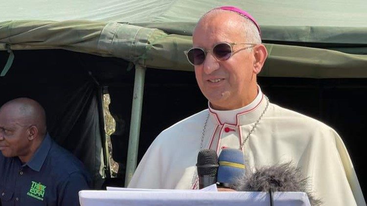Apostolic Nuncio to Zambia Archbishop Gallone speaking in Mpika Diocese.
