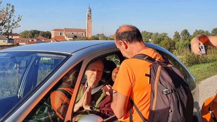Preghiera a Sant'Antonio davanti alla sua reliquia, a Monselice