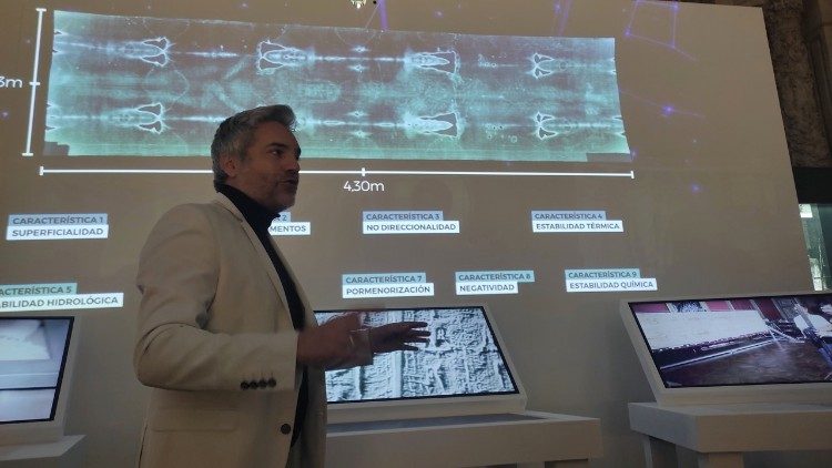 The exhibit's curator, Alvaro Blanco