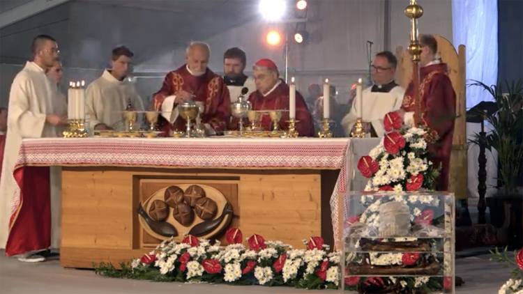 Un momento della celebrazione