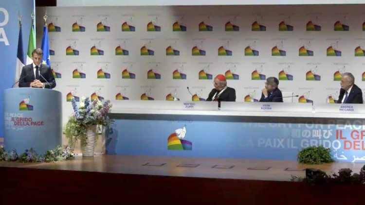 Un momento del discurso del jefe de Estado francés Emmanuel Macron.