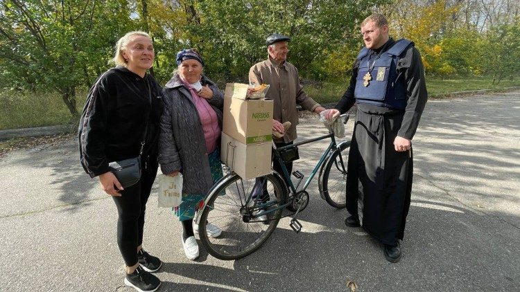 Don Andriy Nasinnyk, direttore di Caritas Kharkiv