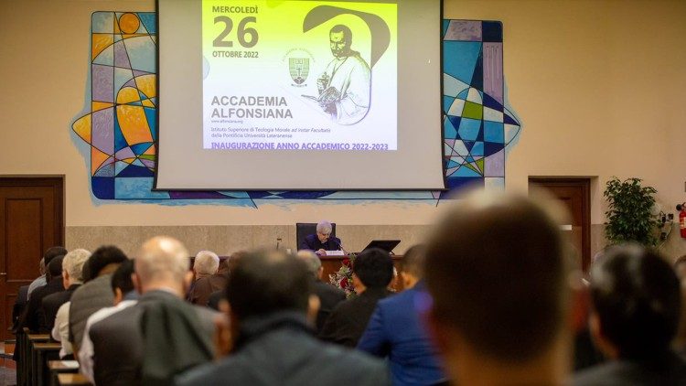 Un momento dell'inaugurazione dell'anno accademico all'università Alfonsianum