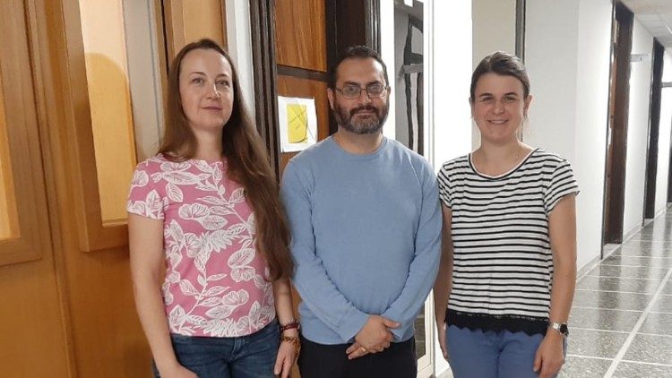 Lesya Brukhal, Mario Galgano und Olga Lazechko