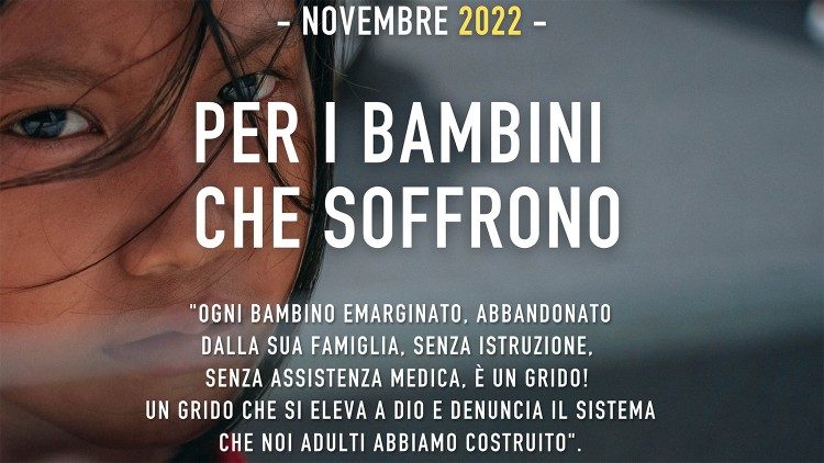 Locandina con l'intenzione di preghiera di novembre