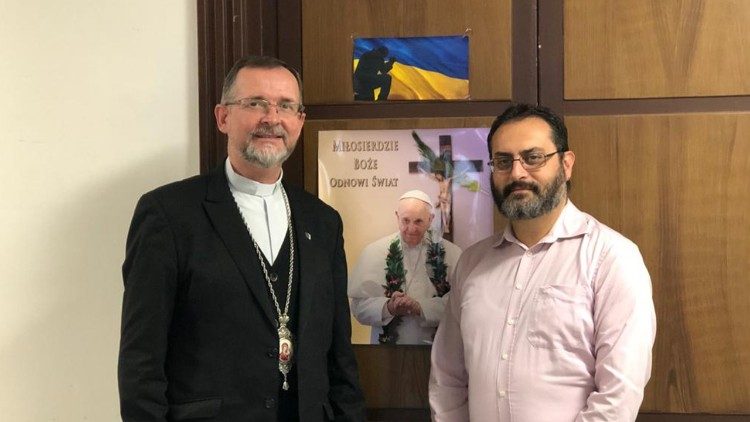 Bohdan Dsjurach CSsR, Apostolischer Exarch für die Ukrainer des byzantinischen Ritus in Deutschland und Skandinavien, Bischof der Ukrainischen Griechisch-Katholischen Kirche und Mario Galgano