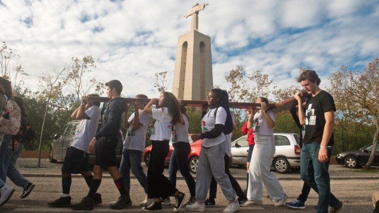 Símbolos JMJ na diocese de Setúbal /foto Ricardo Perna