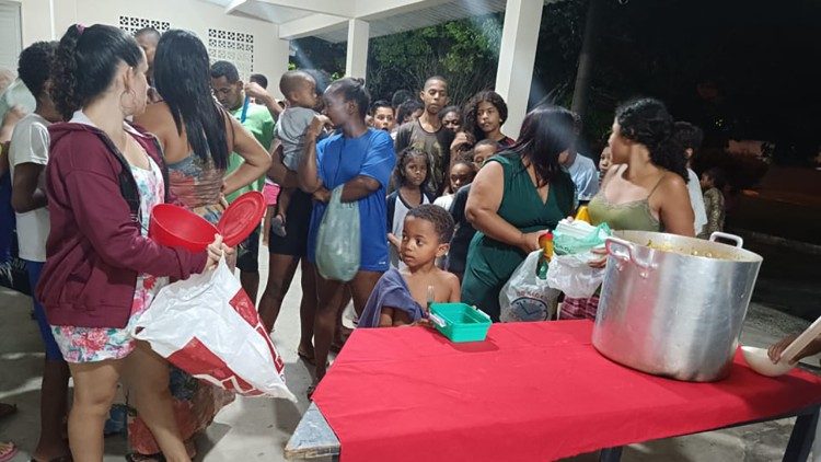 Distribuição do sopão