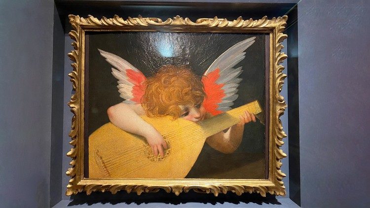 "Angelot jouant du luth" de Rosso Fiorentino (1521), Musée des Offices de Florence.