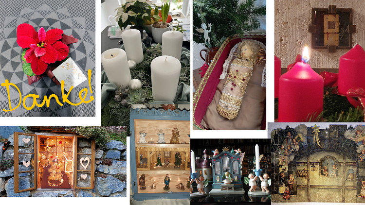 Beispiele der Beiträge der Radio-Vatikan Adventsaktion 2022 - Wir sagen DANKE