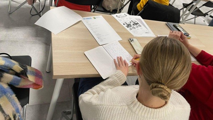 María, prófuga de Kiev acogida en Rzeszóv, Polonia