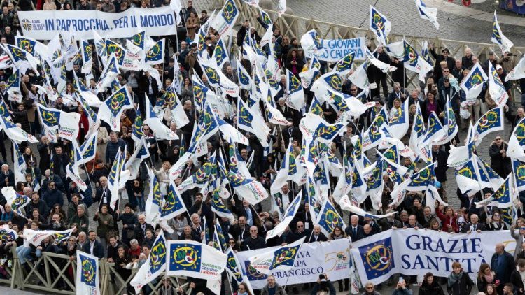 Os representantes da Ação Católica Italiana