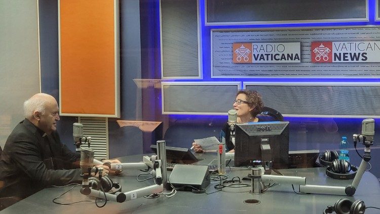 Erzbischof Ladislav Nemet SVD, Vizepräsident des Rates der Europäischen Bischofskonferenzen (CCEE) im Interview mit Stefanie Stahlhofen von Radio Vatikan / Vatican News
