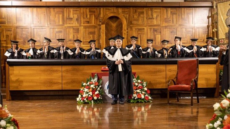Il collegio accademico per l'assegnazione della laurea
