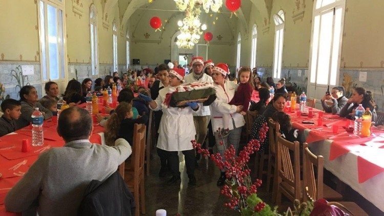 Un pranzo di Natale organizzato dal centro Padre Nostro
