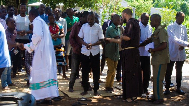 Natal com reclusos na Beira, Moçambique