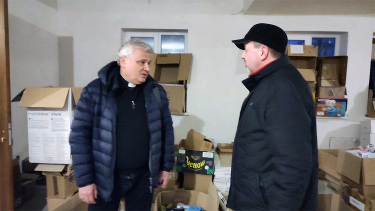 Kard. Konrad Krajewski na Ukrainie