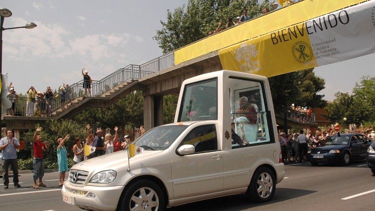 La llegada del Papa a Valencia