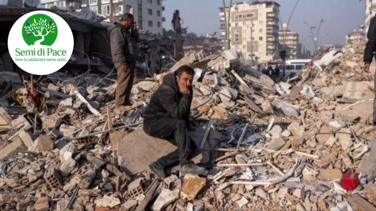 Macerie ad Aleppo in Siria