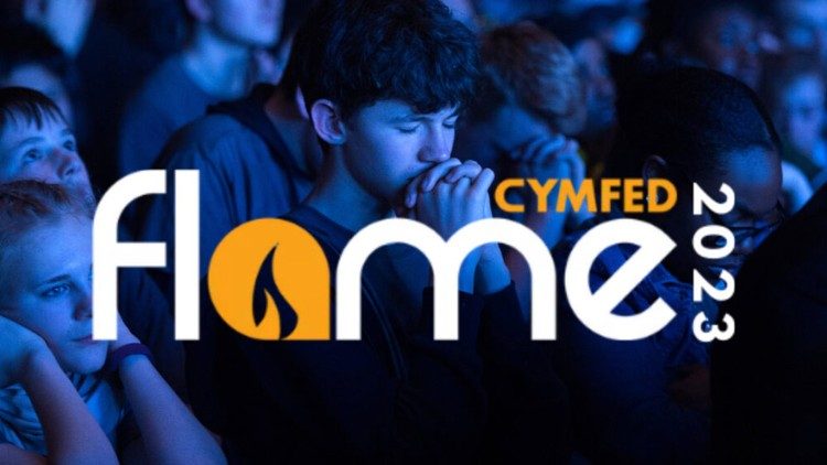 O logotipo de Flame 2023