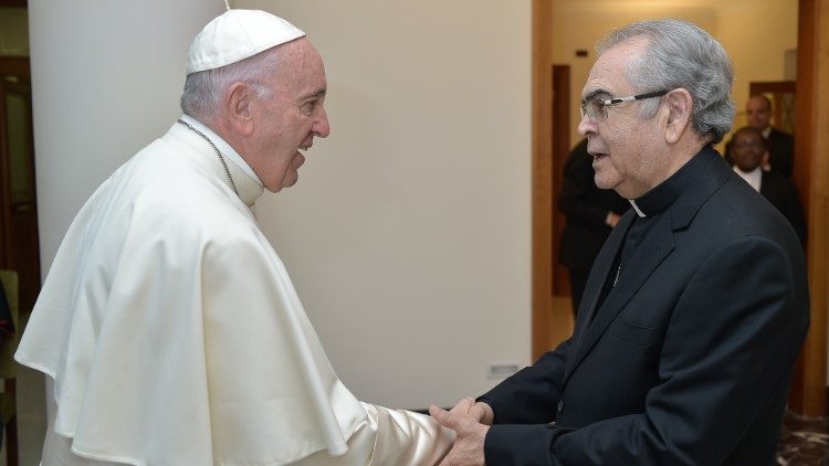 Padre Zezinho com o Papa Francisco