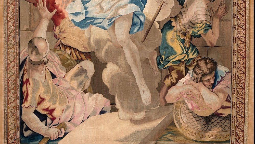 Auferstehung unseres Herrn (Detail), Wandteppich, 18. Jahrhundert ©Musei Vaticani