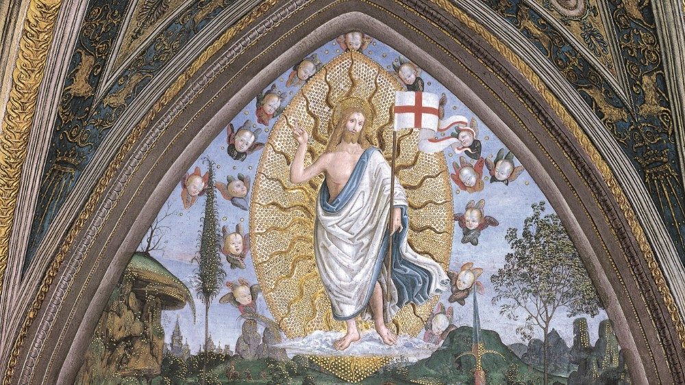 Pinturicchio, Auferstehung (Detail), 1492-94, Borgia-Gemächer, Saal der Glaubensgeheimnisse ©Musei Vaticani