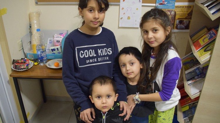 Uchodźcy w jednej z lwowskich parafii