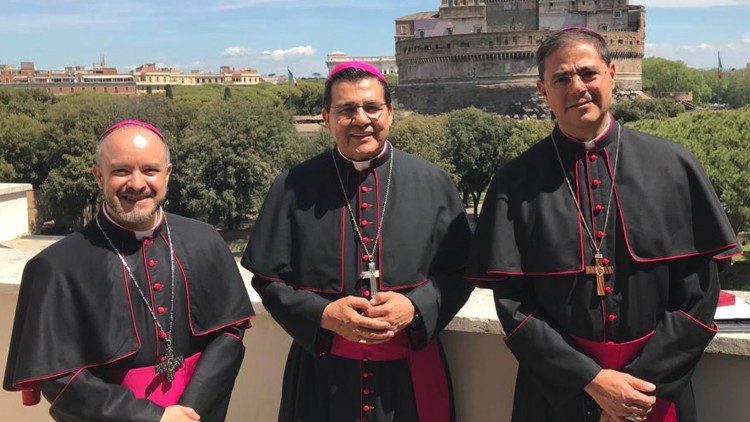 Visita de una representación de la Conferencia Episcopal Mexicana (CEM) a los medios vaticanos.