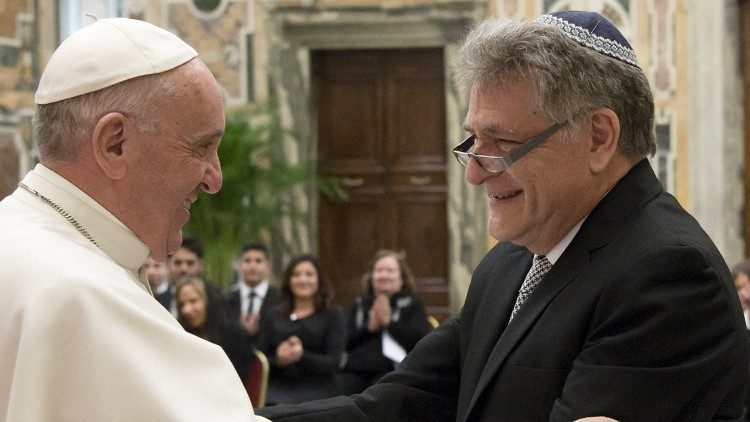 File photo of Pope Francis with Rabbi Abraham Skorka
