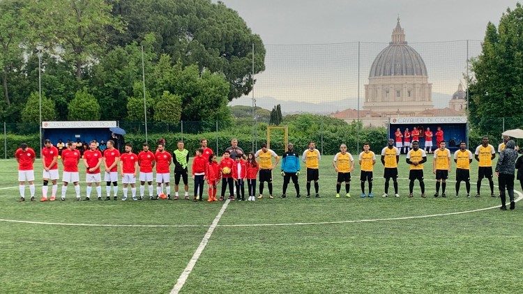 Un momento del partido