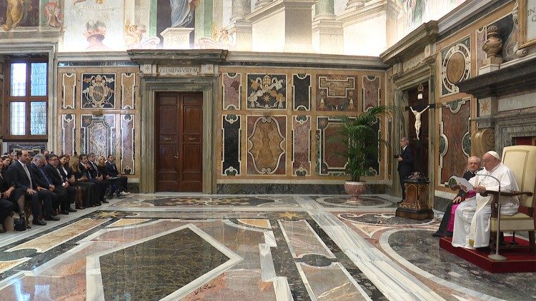 Encuentro entre los empresarios y el Papa Francisco