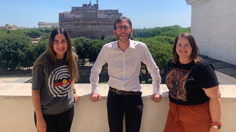 The 2023 Conaci Scholars with Vatican News' Joseph Tulloch