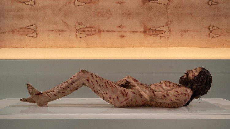 La scultura tridimensionale dell'Uomo della Sindone, culmine della mostra "The Mystery Man"