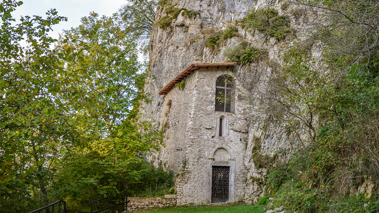 The monastery of Saint Michael Archangel in the hills above Rieti
