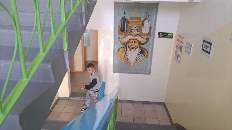 A young boy at the centre