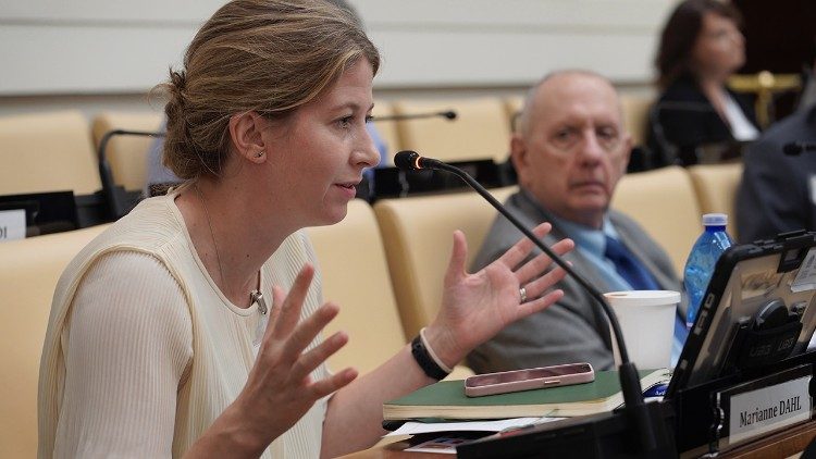 Dr Marianne Dahl at the "Pacem in Terris: War and Other Obstalces to Peace" conference