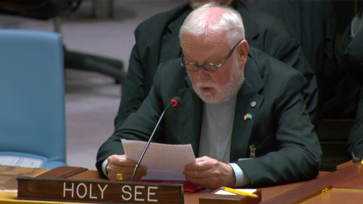 L'intervento di monsignor Gallagher all'Onu (Foto © X @TerzaLoggia)