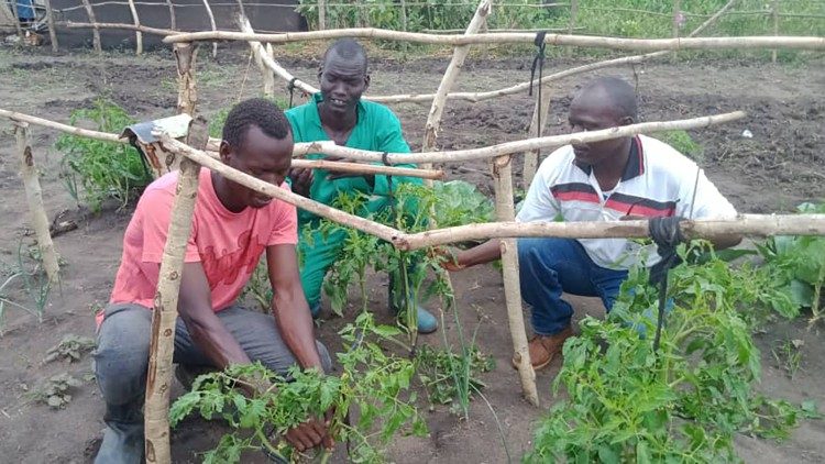 Encouraging vegetable gardening to supplement food requirements.