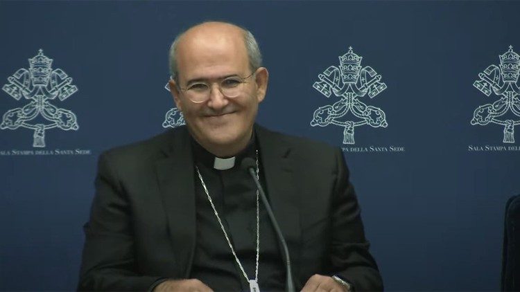 Cardinal Tolentino during the presentation