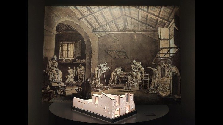 La riproduzione dello studio di Antonio Canova